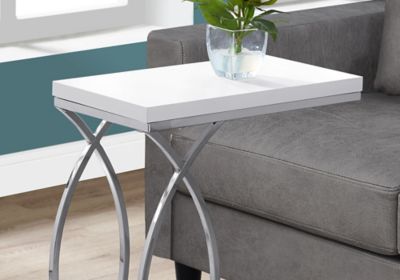Image showing  Curved Base Accent Side Table, Chrome