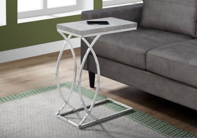 Image showing  Curved Base Accent Side Table, Chrome