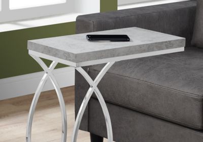 Image showing  Curved Base Accent Side Table, Chrome