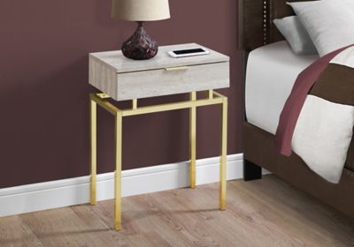 Image showing  Accent Side Table with Storage Drawer