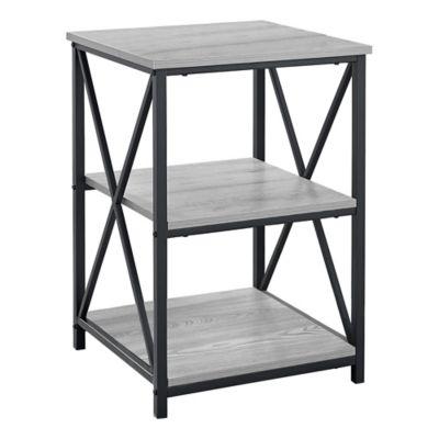 Monarch Specialties Two Tiered Side Accent Table with Contemporary Design