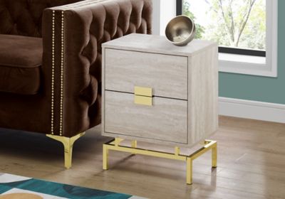 Image showing  Accent Side Table with 2 Storage Drawers
