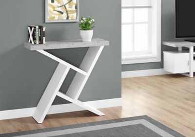 Image showing  Cement-Look Console Table, 36 in. x 12 in. x 34 in., Black