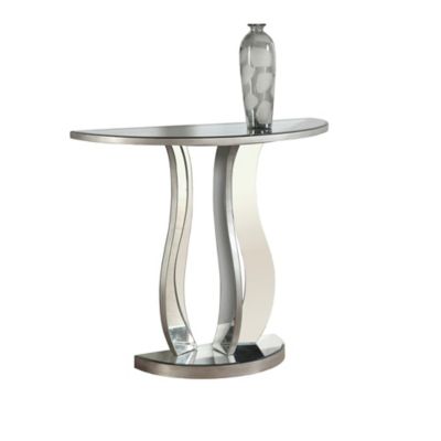 Monarch Specialties Accent Table, Hall Console, Mirrored