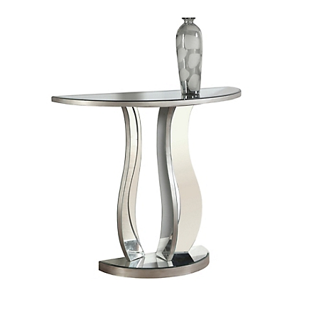 Monarch Specialties Accent Table, Hall Console, Mirrored