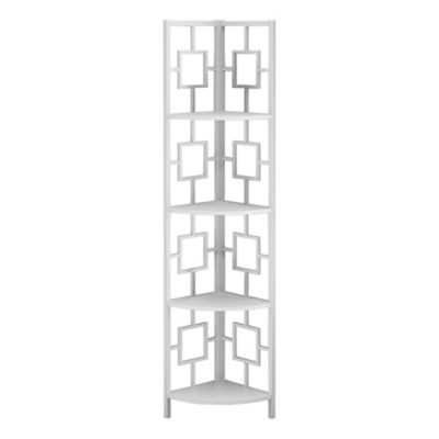 Monarch Specialties 4-Tier Contemporary Etagere Bookcase