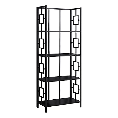 Monarch Specialties 4-Shelf Metal Etagere Bookcase