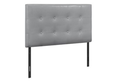 Monarch Specialties Bed with Button Tufted/Upholstered Panel Headboard