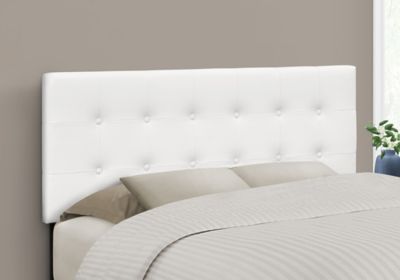Image showing 1 th Monarch Specialties Bed with Button Tufted/Upholstered Panel Headboard