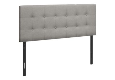 Monarch Specialties Bed, Headboard Button Tufted/Upholstered Panel