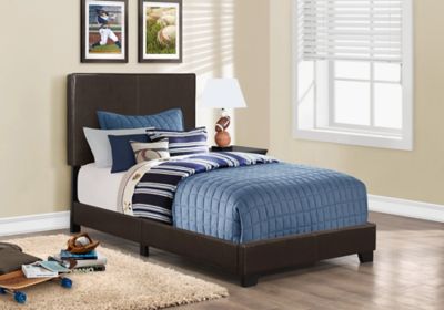 Image showing  Leather-Look Bed Frame, Twin