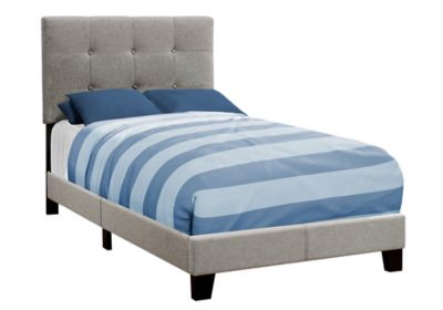 Monarch Specialties Linen-Look Bed (Frame Only)
