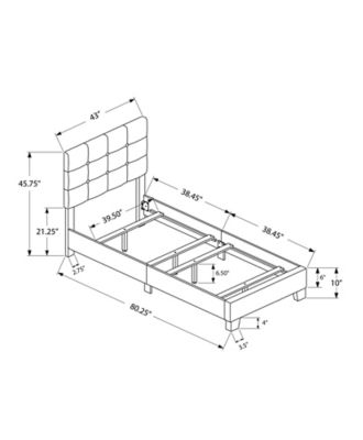 Image showing  Linen-Look Bed (Frame Only)