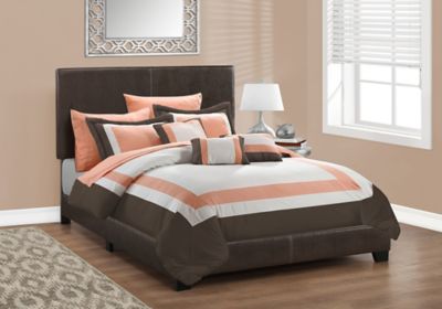 Image showing  Leather-Look Bed (Frame Only), Full
