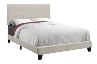 Monarch Specialties Linen-Look Bed (Frame Only)