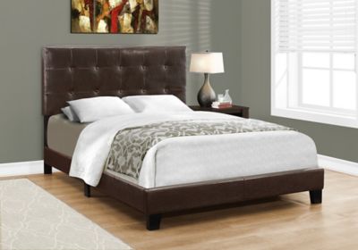 Image showing  Leather-Look Bed (Frame Only), Queen