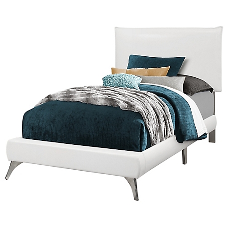 Monarch Specialties Queen Sized Bed, Upholstered, Frame Only
