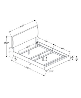 Image showing  Upholstered Bed (Frame Only), Queen
