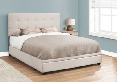 Image showing  Bed Frame with Storage, 84 in. x 64 in. x 46.25 in.