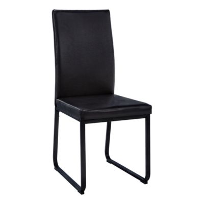 Monarch Specialties Dining Chairs, Leather-Look with Metal Legs, 38 in.