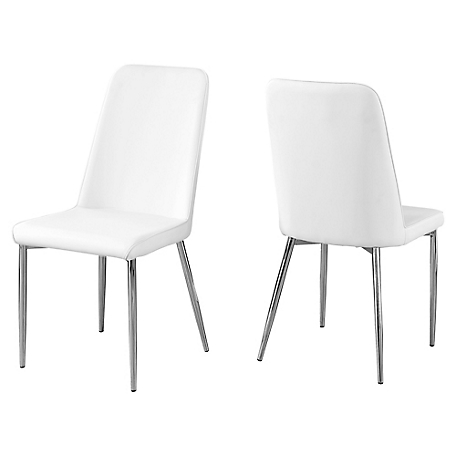 Monarch Specialties Dining Chairs, Leather-Look, 37 in., 2 pk.