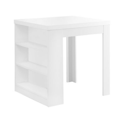 Monarch Specialties Rectangular Counter-Height Dining Table, White