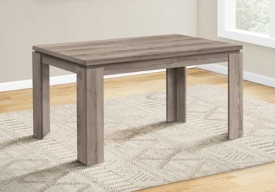 Image showing  Rectangular Thick Paneled Contemporary Dining Table for 6 People, 59 in.