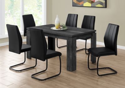 Image showing  Rectangular Thick Paneled Contemporary Dining Table for 6 People, 59 in.