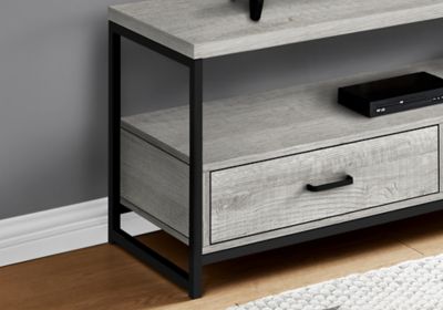 Image showing 2 th Monarch Specialties Modern TV Stand with 2 Storage Drawers and Open Shelf