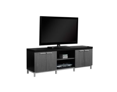 Monarch Specialties TV Stand with 2 Spacious Double Door Cabinets
