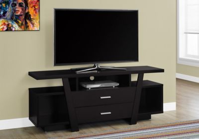 Image showing  TV Stand 60 in. with Storage Drawers and Contemporary Design