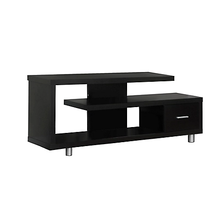 Monarch Specialties Art Deco TV Stand with Storage Drawer