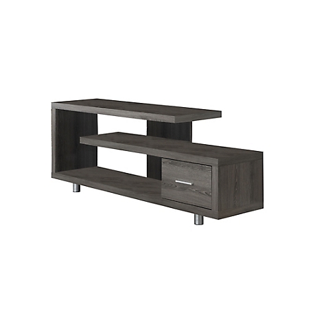 Monarch Specialties Art Deco TV Stand with Storage Drawer