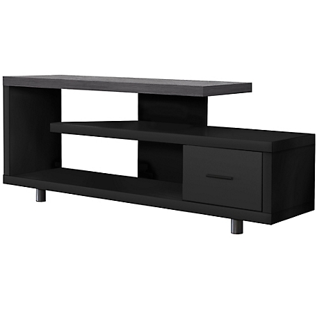 Monarch Specialties Art Deco TV Stand with Storage Drawer