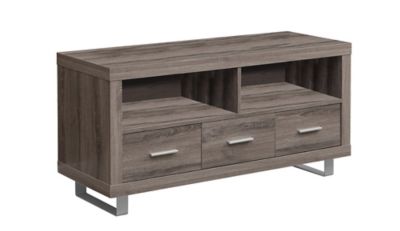 Monarch Specialties TV Stand with 3 Storage Drawers