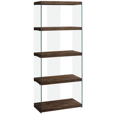 Monarch Specialties 4-Shelf Bookcase, Fixed