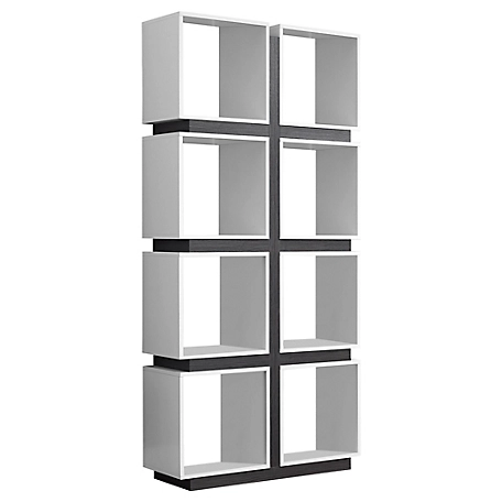 Monarch Specialties 8-Shelf Cubic Bookcase