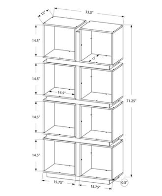 Image showing  8-Shelf Cubic Bookcase