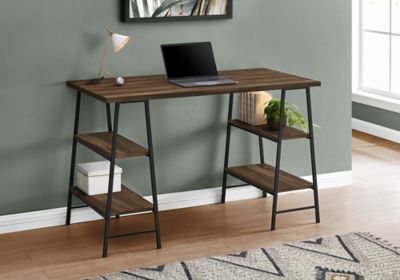 Image showing  47.25 in. 3-Tier Computer Desk with 4 Open Shelves