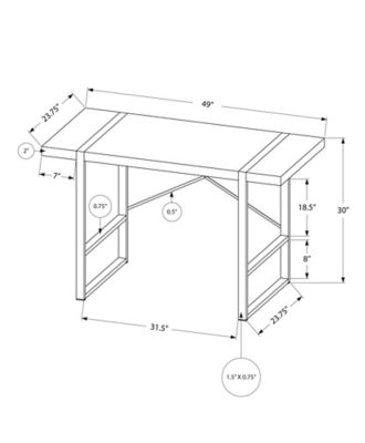 Image showing  49 in. Panel Desktop Computer Desk