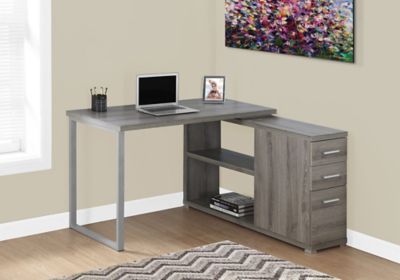 Image showing  Left or Right Facing Computer Desk with 3 Drawers