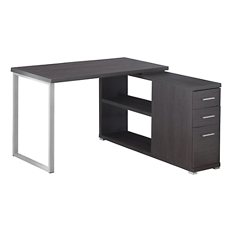 Monarch Specialties Computer Desk, Left or Right Facing with Storage