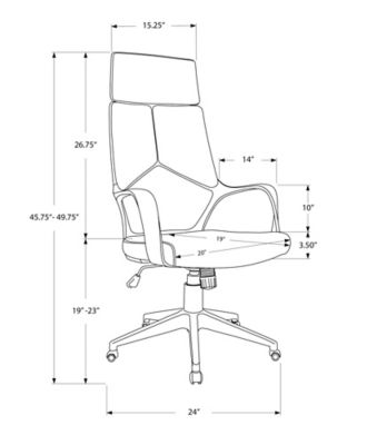 Image showing  Office Chair with Adjustable Height and Contemporary Design