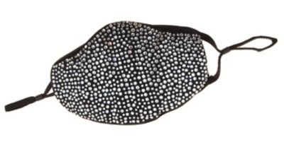 Buddy G's Rhinestone Fashion Masks with Filter Pouch, Adjustable Ear Loops