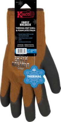 Kinco Latex Palm Thermal Knit Gloves, 1 Pair, Large
