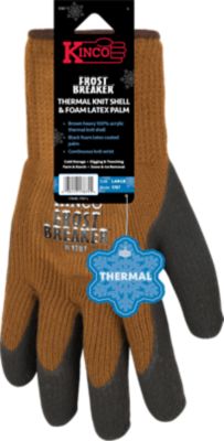 Kinco Men's Latex Palm Thermal Knit Winter Gloves, Large, 1-Pair