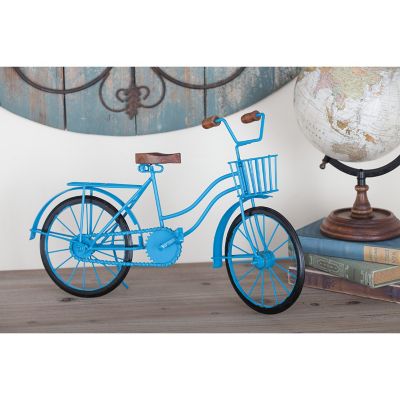 Harper & Willow Blue Metal Vintage Bicycle Sculpture, 11 in. x 18 in. x 4 in.