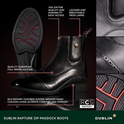 Image showing  Women's Rapture Zip Paddock Riding Boots