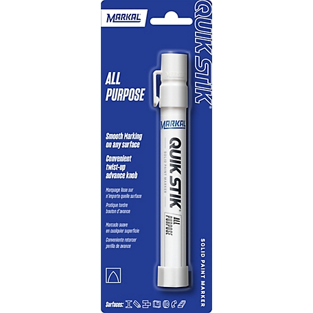 MARKAL Quick Stick Solid Paint Marker, White