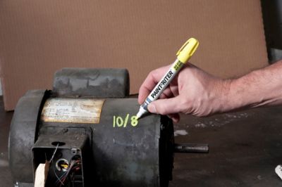 Image showing  Valve Action Liquid Paint Marker, Yellow